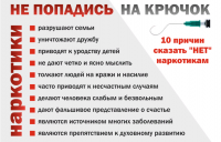 C 23 по 29 июня 2025 года проходит неделя профилактики употребления наркотических средств